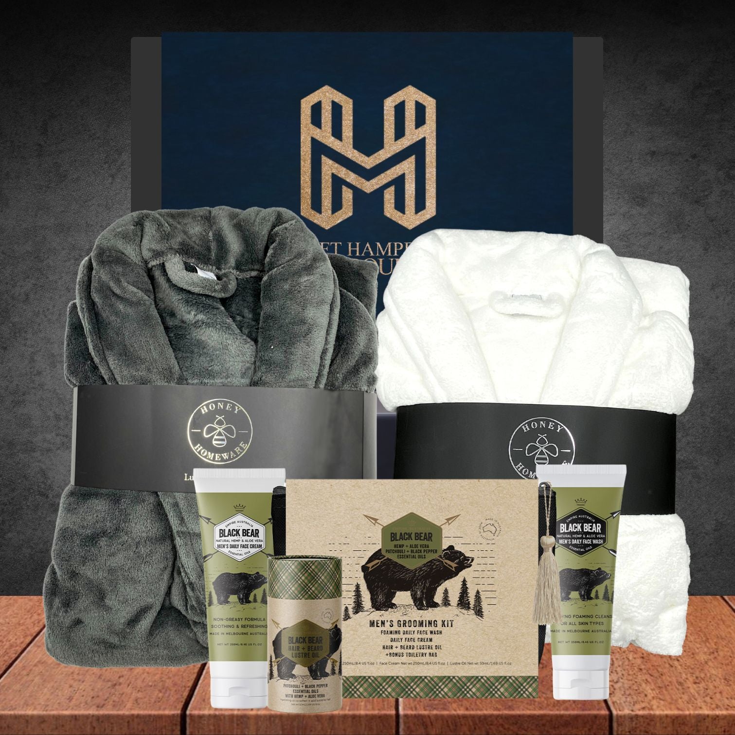 Plush Bathrobe & Snacks Hamper