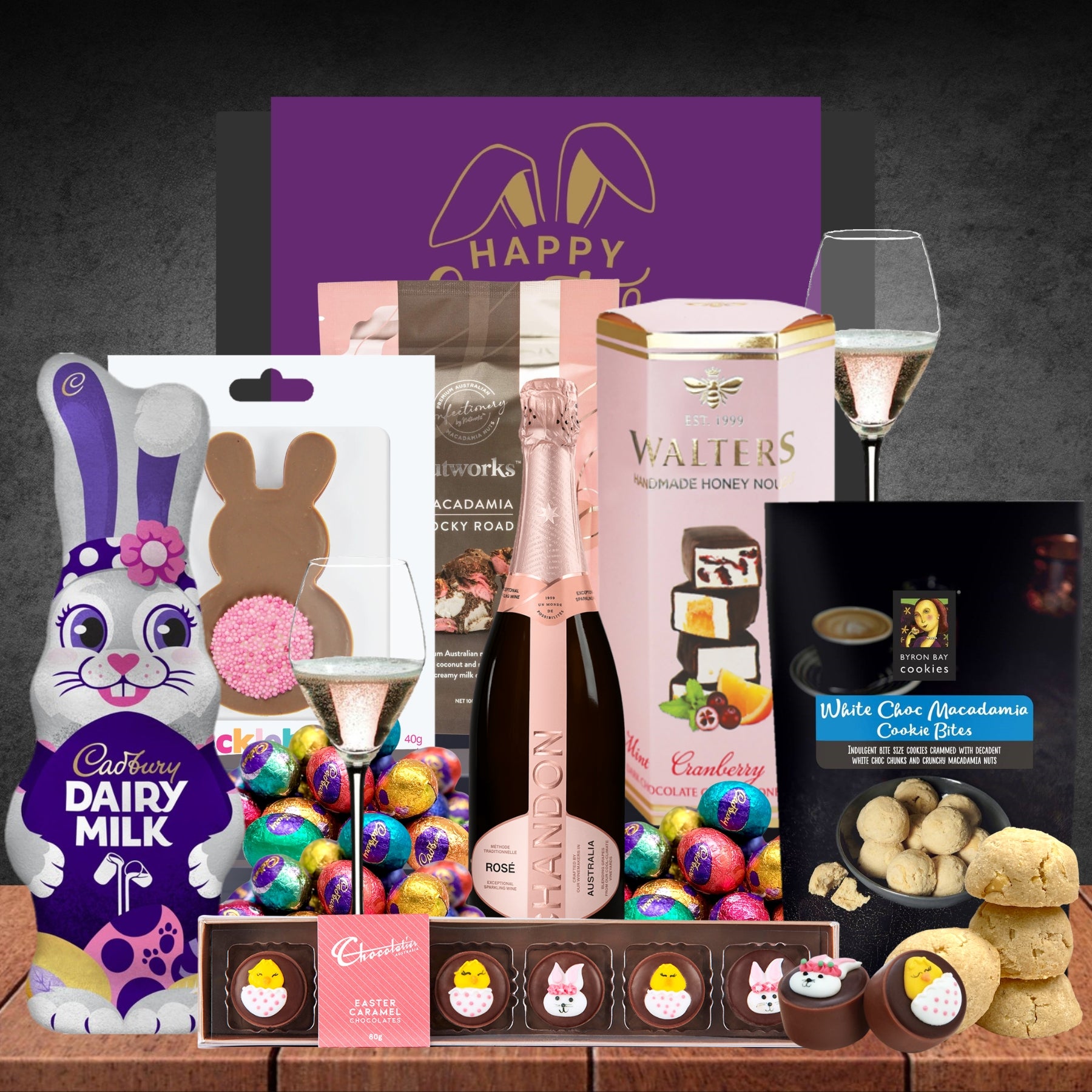 Easter Prosecco Rose & White Choc