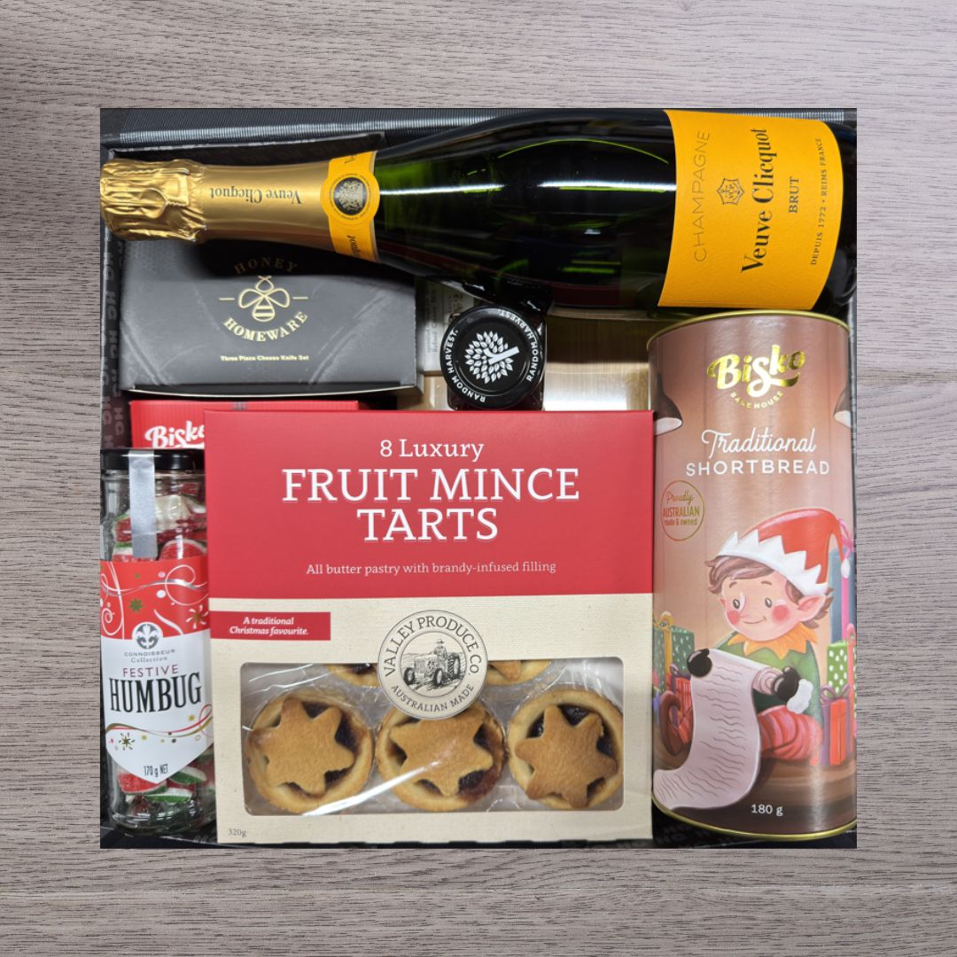 Christmas Veuve Champagne Hamper For Her