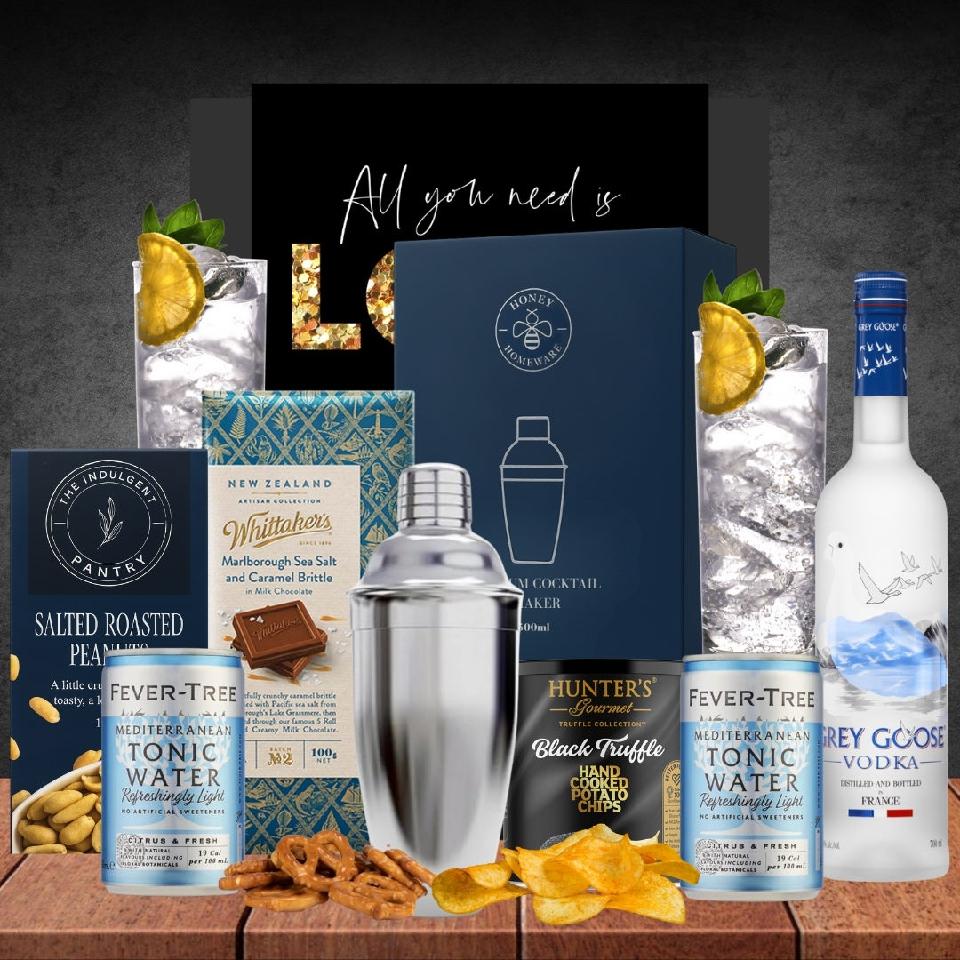Love Cocktail Hamper with Grey Goose & Shaker