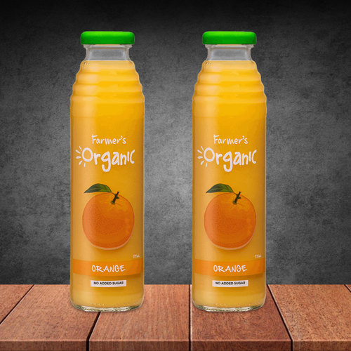 2 Farmers Organic Orange Juice 375ml