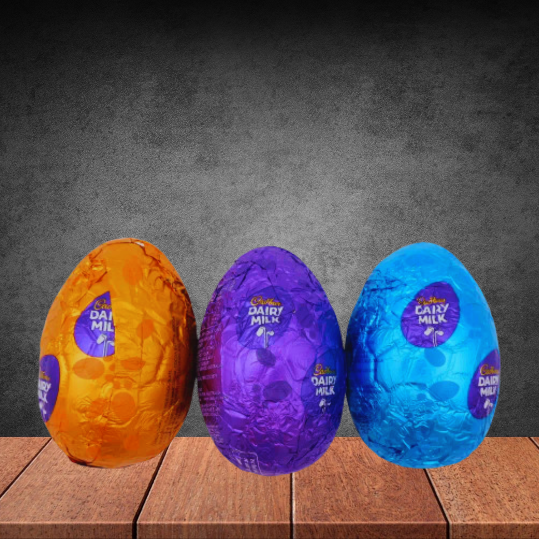3 Cadbury Chocolate Easter Eggs 17g