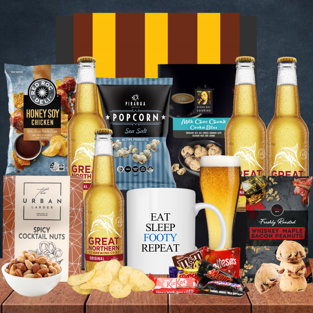 AFL Queensland Beer Gift Hamper for Hawthorn Hawks FC Fans