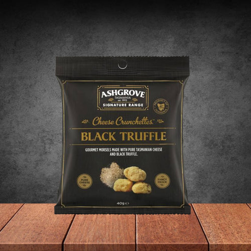 Ashgrove Cheese Crunchettes Black Truffle 40g