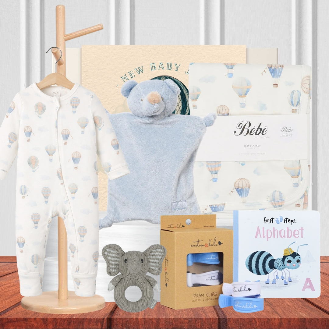 Welcome to the World Baby Boy Hamper