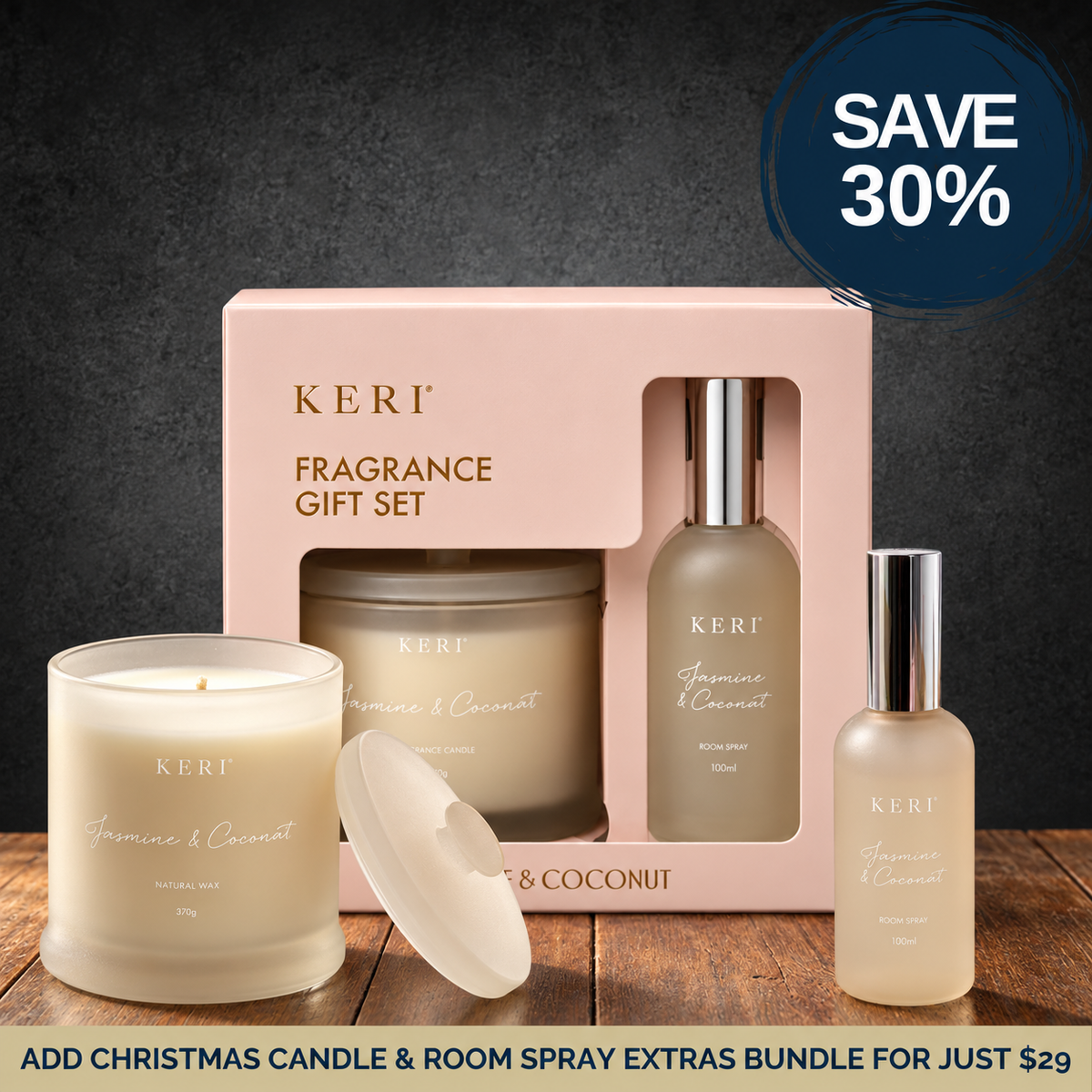 Christmas Candle & Room Spray Extras Bundle