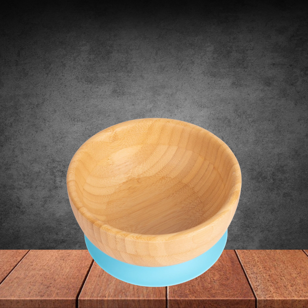 Bamboo Kids Suction Bowl - Blue