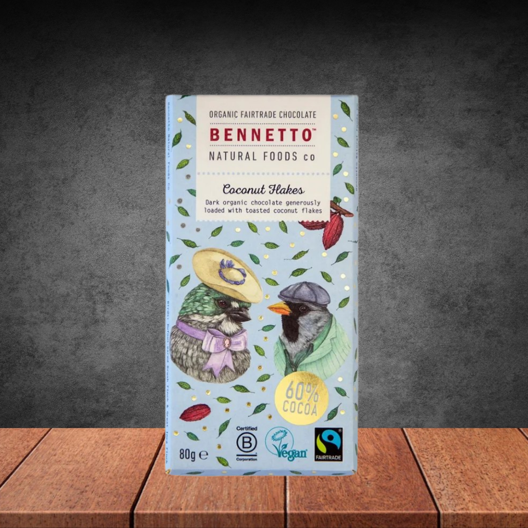 Bennetto Organic Cococnut Flakes 80g