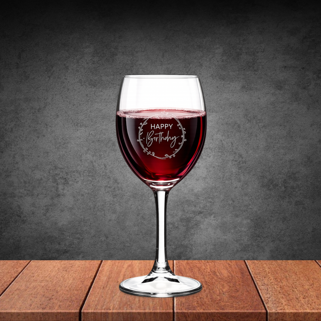 Birthday Wine Glass