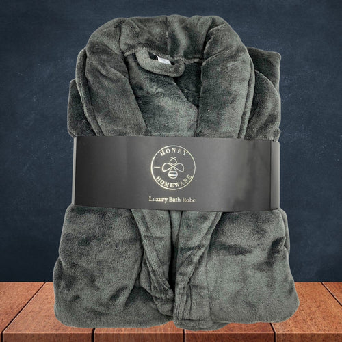 Honey Homeware Luxury Grey Bathrobe
