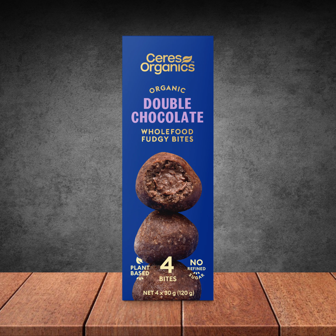 Ceres Organics Organic Wholefood Fudgy Bites, Double Chocolate - 120g