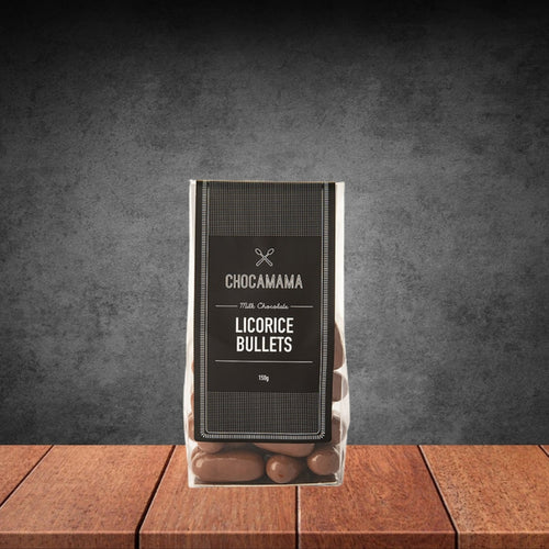 Chocamama Dark Chocolate Licorice Bullets 125g