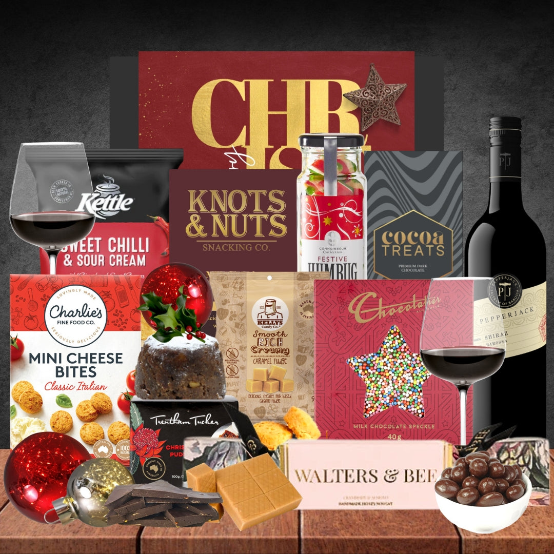 Christmas Pudding & Melbourne Wine Hamper Featured Image