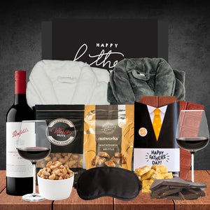 Dad's Luxury Robe & Cab Shiraz Hamper Featured Image