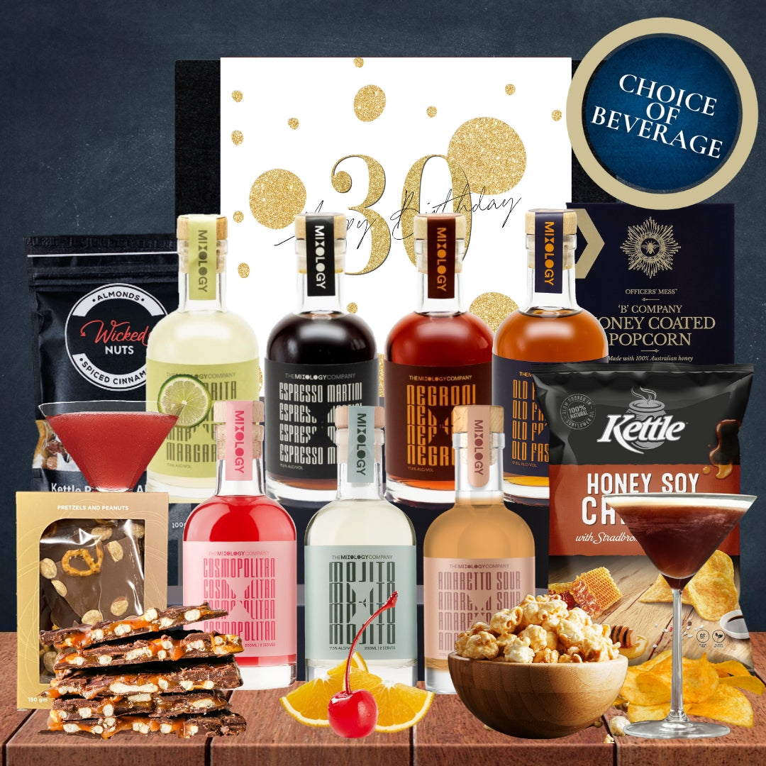Happy 30th Cheerful Cocktail Choice Hamper