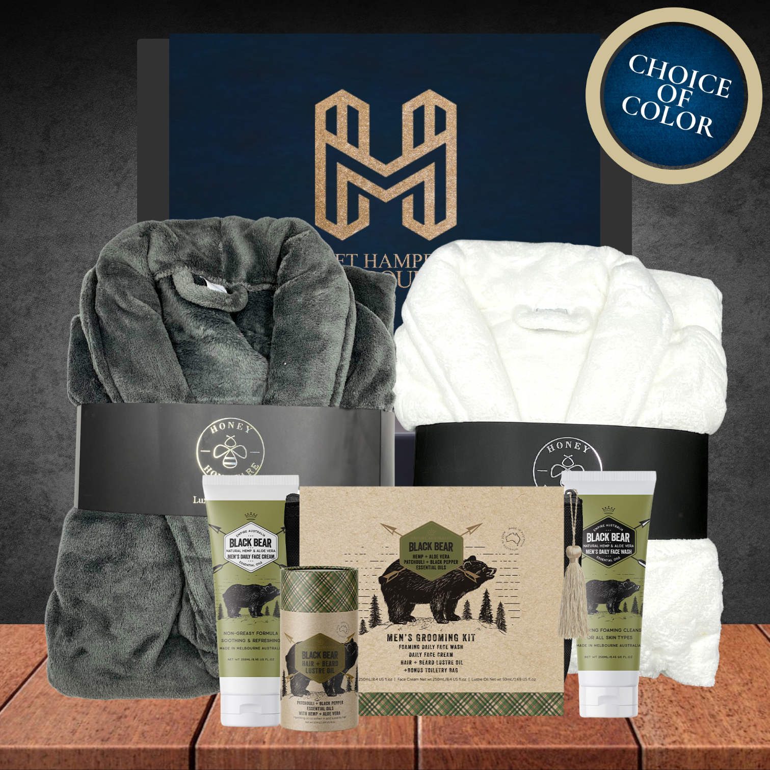 Plush Bathrobe & Snacks Hamper