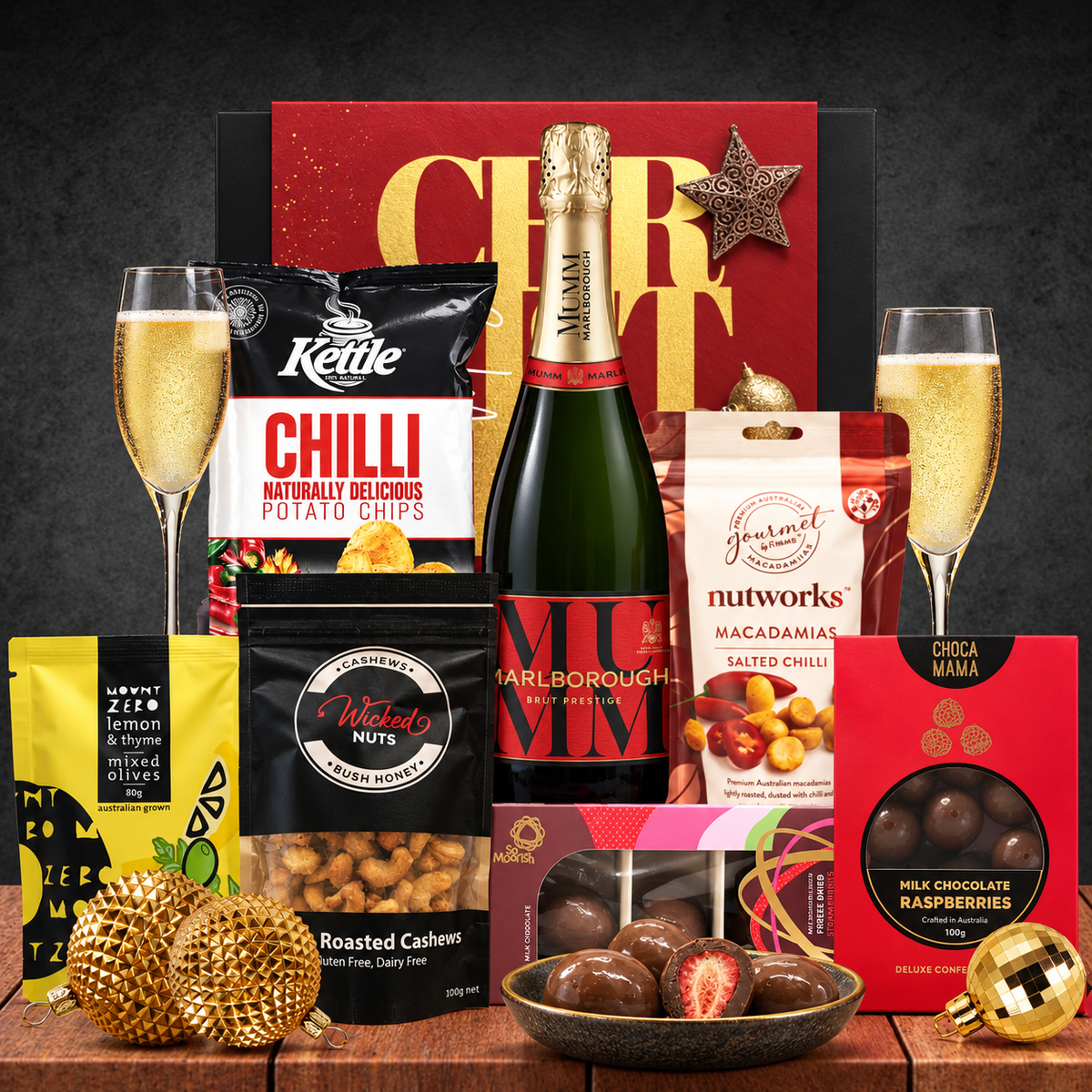 Mumm Champagne Melbourne Christmas Hamper