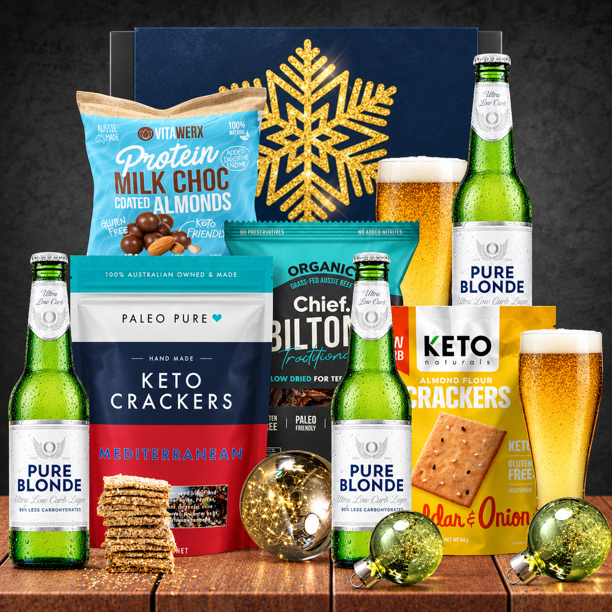 Pure Blonde Beer Christmas Hamper