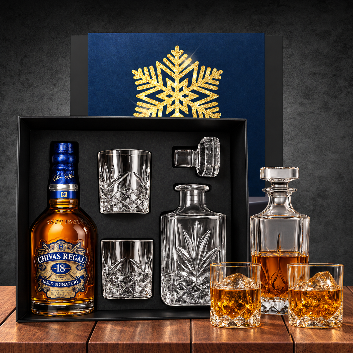 Whisky Lovers Christmas Decanter Hamper