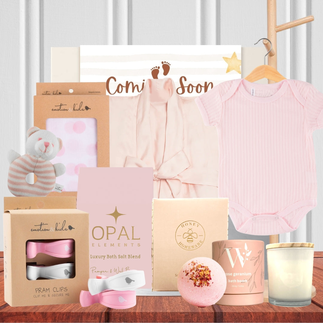 Pregnant Mum & Baby Girl Hamper