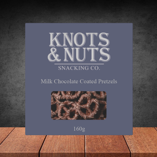 Knots & Nuts Chocolate Coated Pretzels 160g