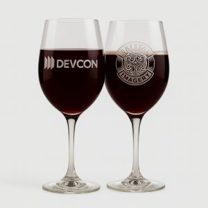 Laser Engraved Wine Glass