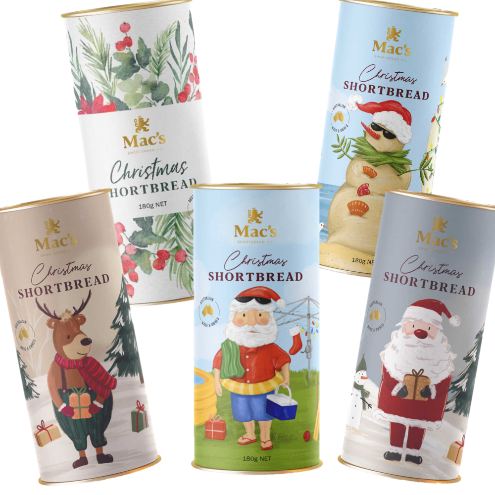 Mac's Shortbread Co Botanical Christmas Shortbread 180g