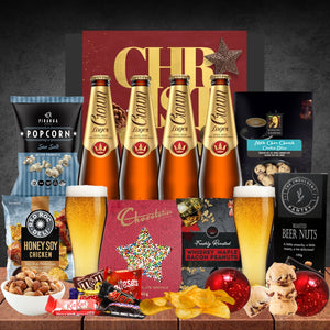 Melbourne Christmas Beer Hamper with 4 Crown Lager 330ml