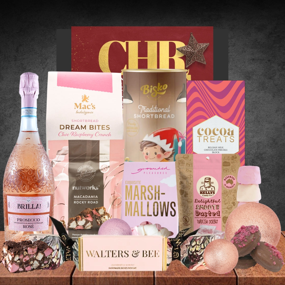 Melbourne Sparkling Rose Wine Christmas Hamper Featured Image