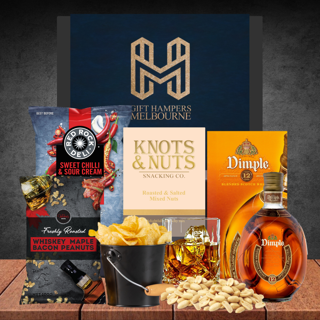 Melbourne Whiskey Hamper For Him with Dimple