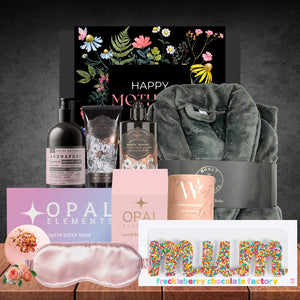 Melbourne's Best Pamper Hamper For Mum with Honey Homeware Grey Luxury Bath Robe