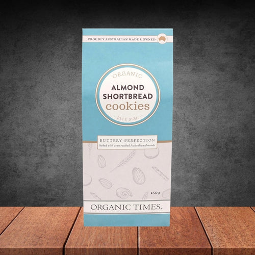 Organic Times Almond Shortbread Cookies 150g