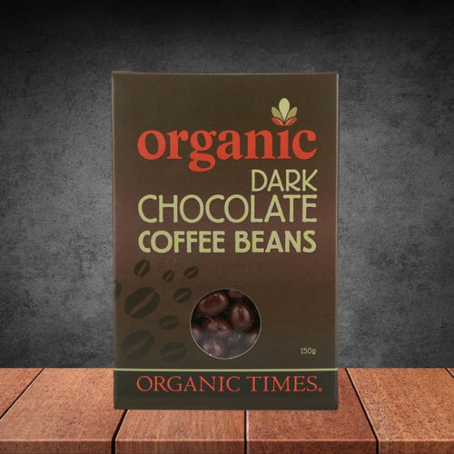 Organic Times Dark Chocolate Coffee Beans 150g