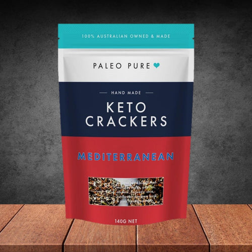 Paleo Pure Mediterranean Keto Crackers 140g