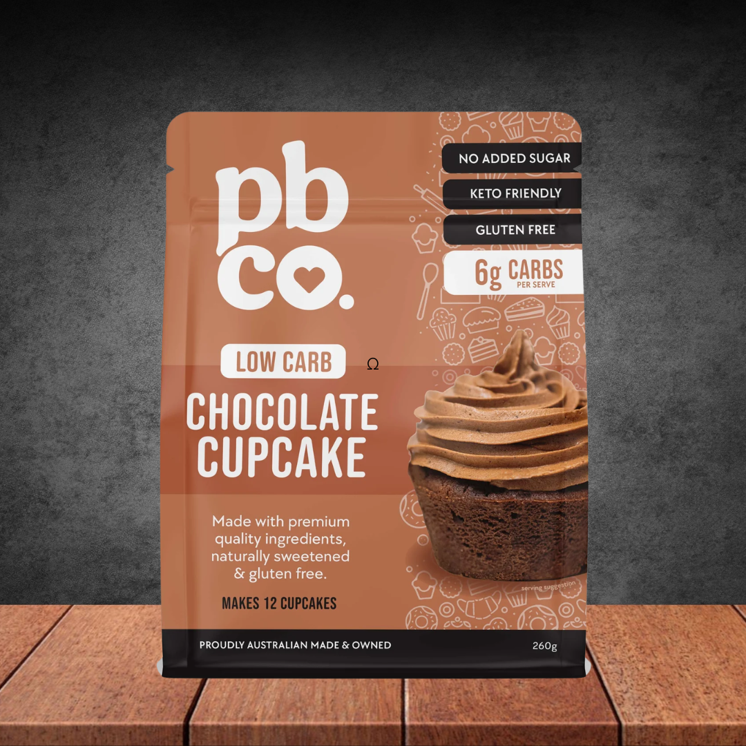 Pbco Chocolate Cupcake Mix Low Carb 260g
