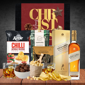 Premium Whiskey Christmas Hamper For Him with Johnnie Walker Gold 700ml