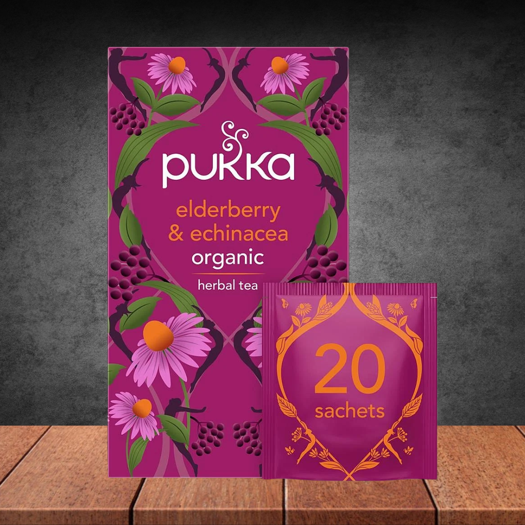 Pukka Organic Elderberry & Echinacea Tea 20pk