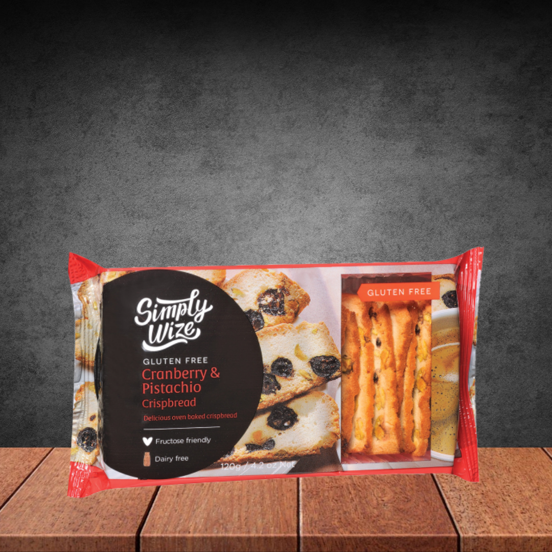 Simply Wize Gf Cranberry Pistachio Crispbread 120g
