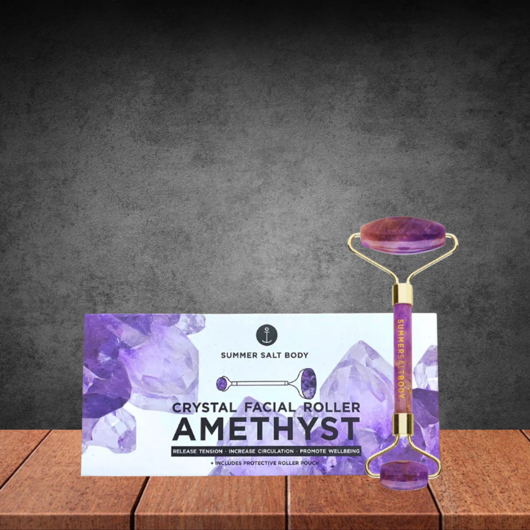 Summer Salt Body Amethyst Crystal Facial Roller