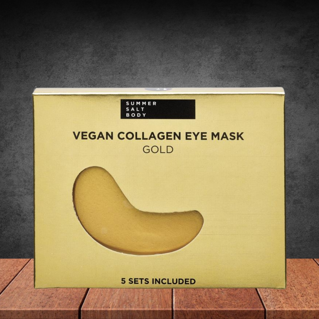 Summer Salt Body Collagen Eye Mask Gold - Vegan