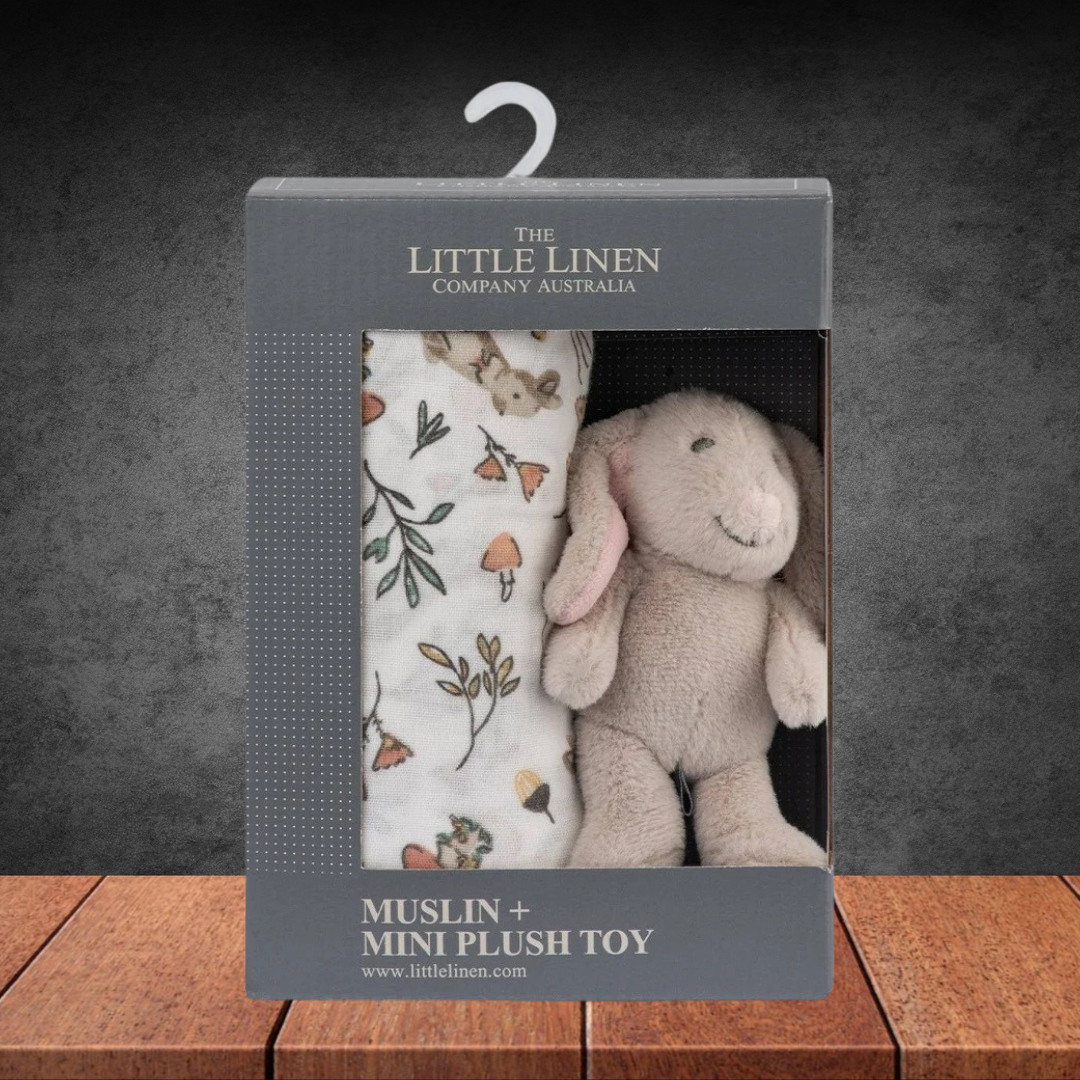 TLCC Soft Plush Toy Baby Muslin Wrap Harvest Bunny