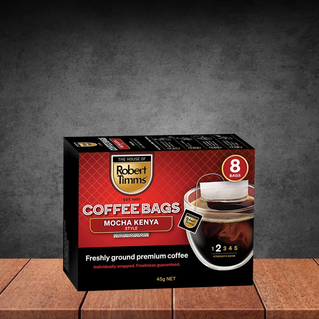 The House Of Robert Timms Mocha Kenya Coffee Bags 8s