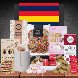 The AFL Hot Chocolate Hamper for Adelaide Crows Fans