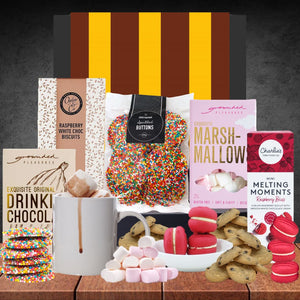The AFL Hot Chocolate Hamper for Hawthorn Fans
