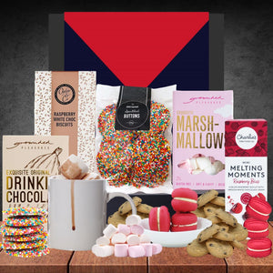 The AFL Hot Chocolate Hamper for Melbourne Demons Fans