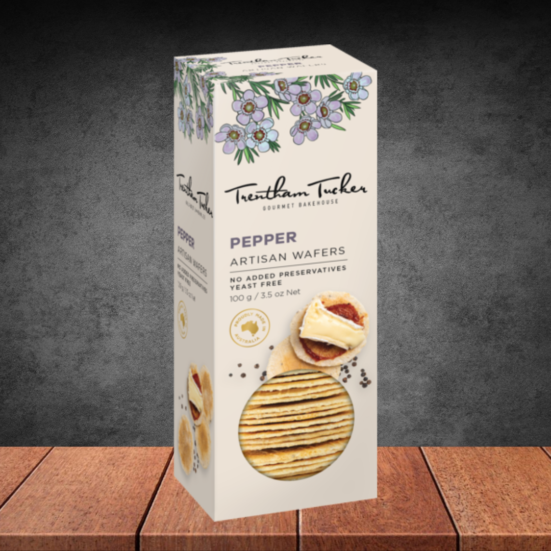 Trentham Tucker Thin Wafers Pepper 100g