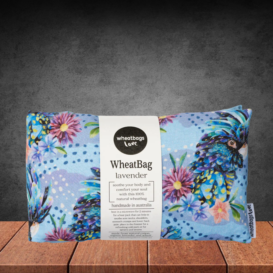 WHEAT BAGS LOVE Wheatbag Blue Cockatoo Lavender Scented