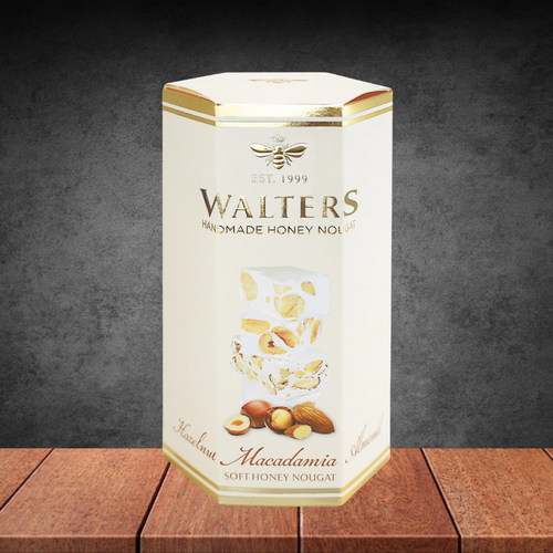 Walters Assorted Hazelnut Macadamia & Almond Nougat Box 120g
