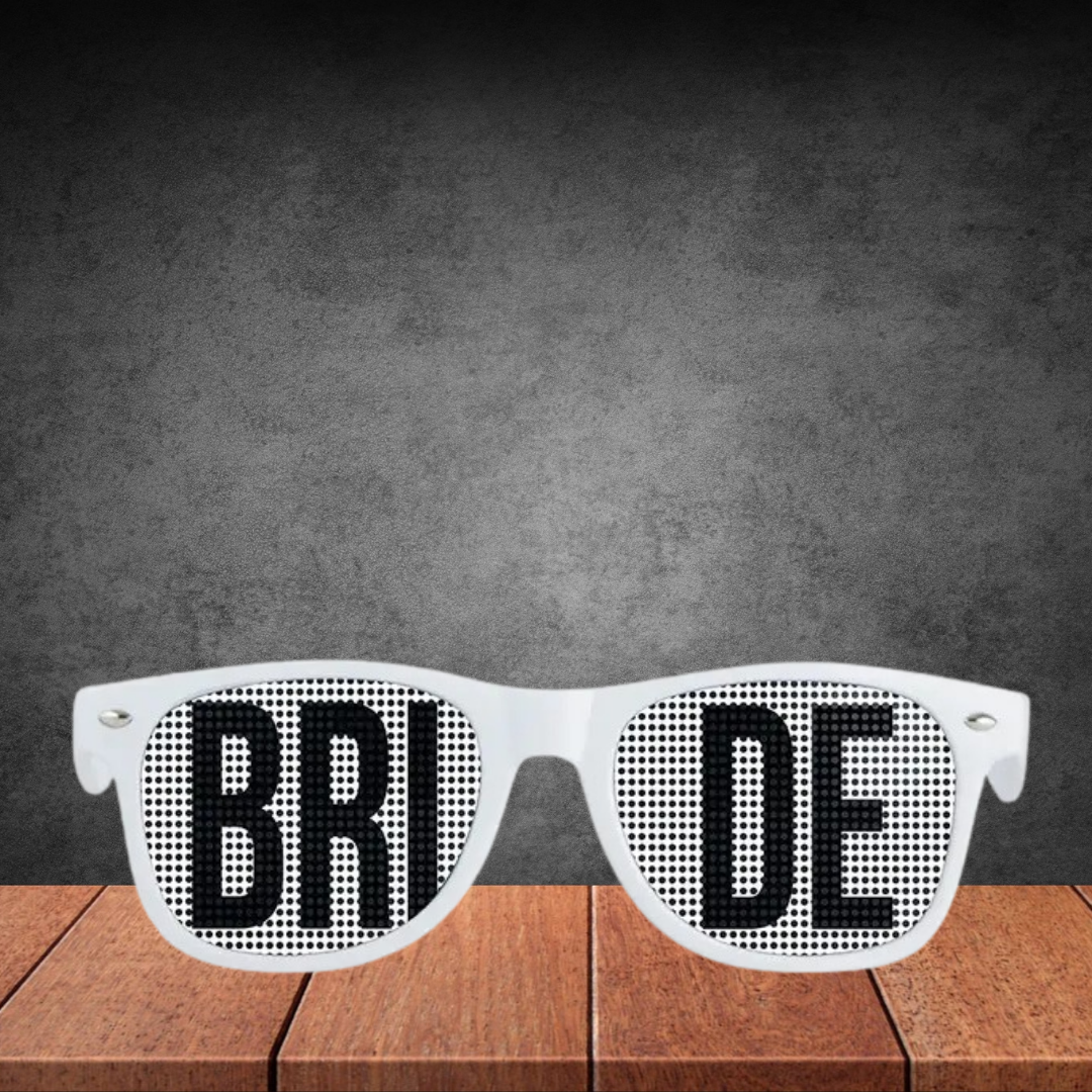 Wedding Party Pinhole Sunglasses - Bride