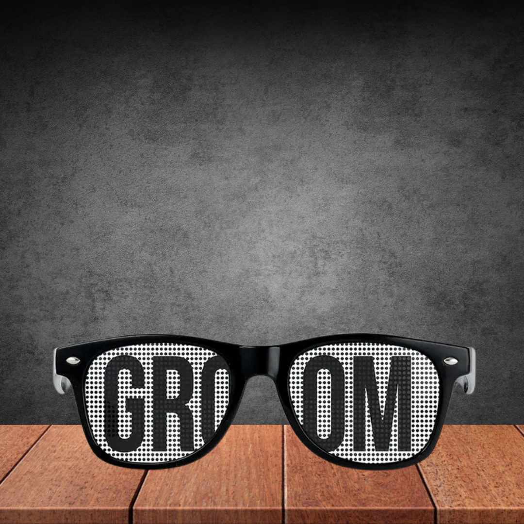 Wedding Party Pinhole Sunglasses - Groom